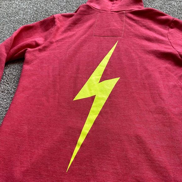 AVIATOR NATION LIGHTNING LOGO HOODED SWEATSHIRT FULL ZIP USA MEDIUM - Picture 4 of 7